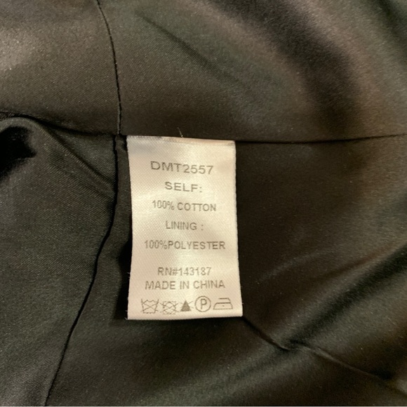 Farrow Navy Blue Pinstripe Corset Crop Top Size S - Picture 7 of 9